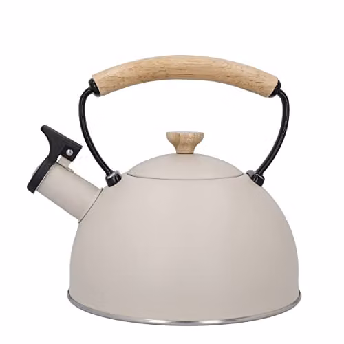 La Cafetiere Whistling Kettle in Beige