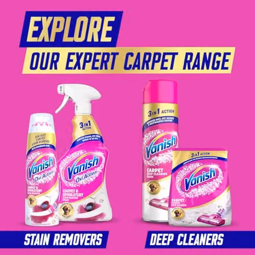Vanish Carpet Deep Cleaning Foam, White and Multicolour, 600ml – 4