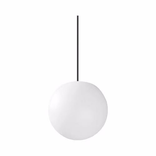 Netlighting Ideal Lux Sole Globe Pendant Ceiling Light in White with Opal Glass IP44