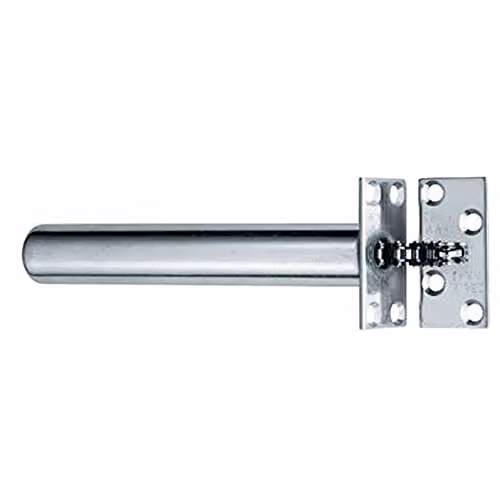 Loops Concealed Chain Spring Door Closer with Adjustable Square Forend in Polished Stainless Steel Silver