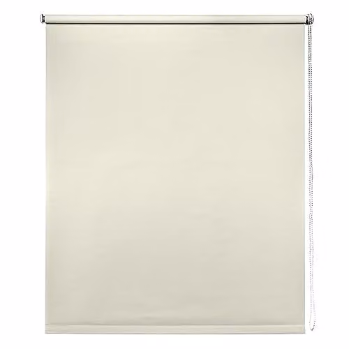 New Edge Blinds Cream Thermal Blackout Roller Blind, Width: 80 cm, Height: 165 cm