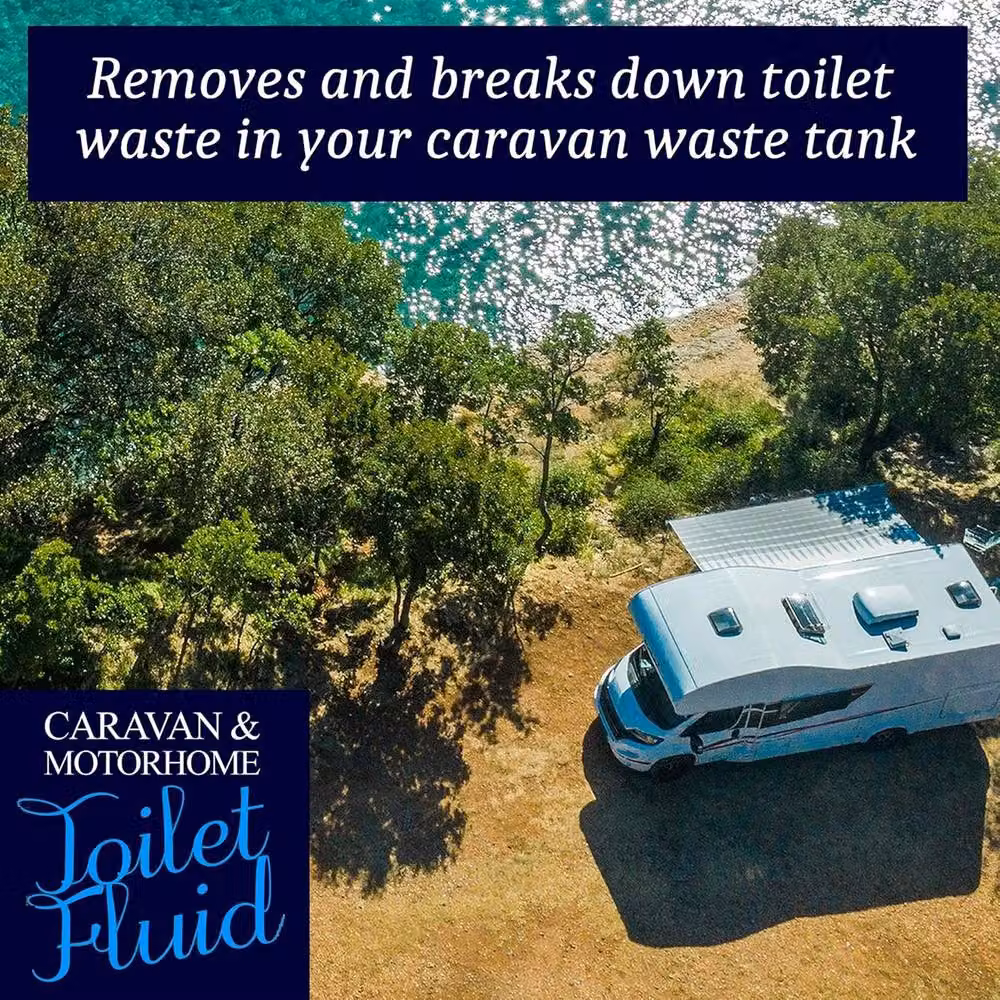 Homefront Blue Caravan and Motorhome Toilet Chemical Fluid Cleaner, 2L – 3