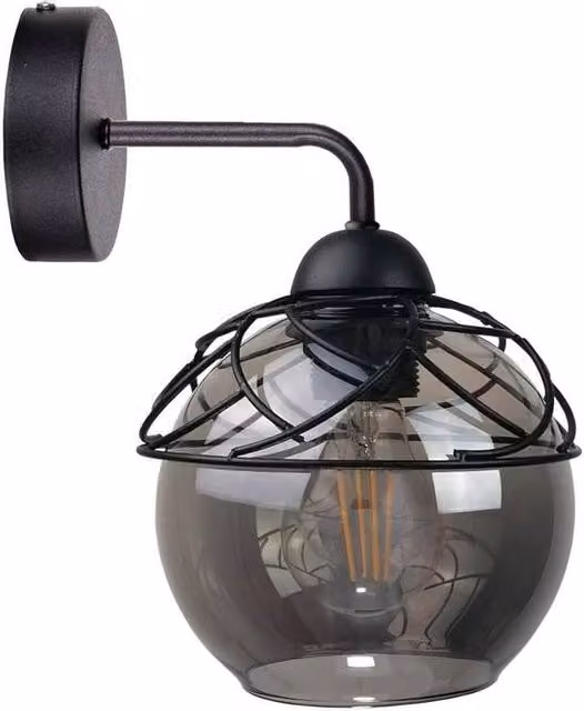 Netlighting Mera Dome Wall Lamp Black, Diameter: 23 cm, E27