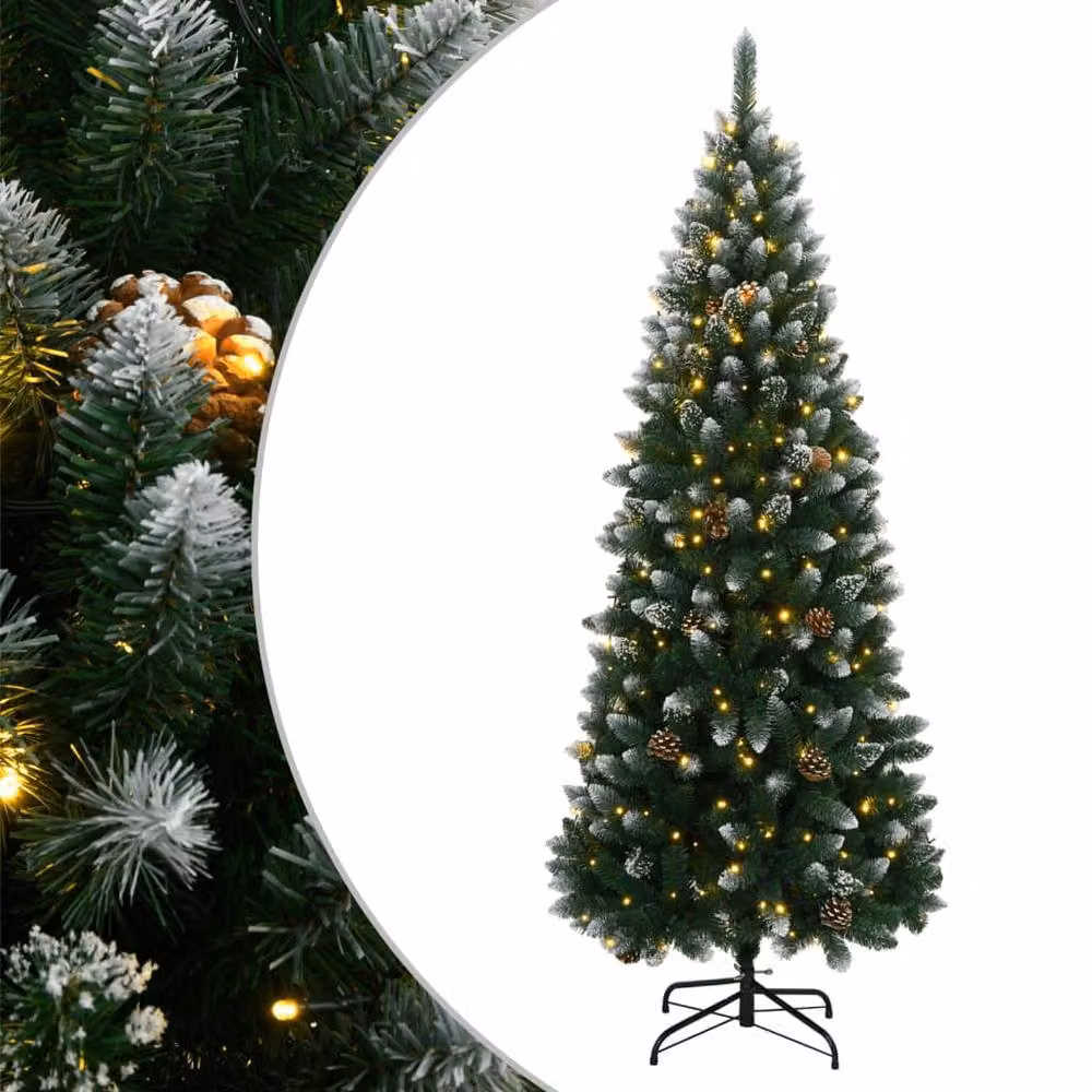 Berkfield Home Realistic Artificial Christmas Tree with 300 LEDs, Height: 240 cm, Green – 2
