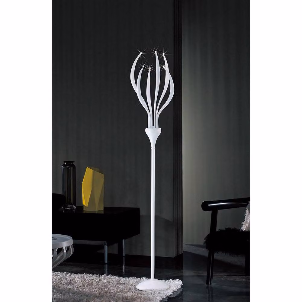 Netlighting Llamas 6 Light Floor Lamp in Gloss White – 2