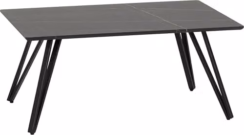 Seconique Marlow Modern Rectangular Coffee Table in Black and White, W/D/H: 100 x 50 x 45 cm – 1