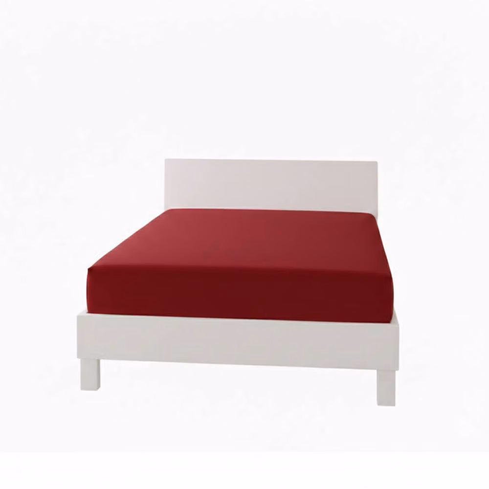 Snug City Red Polycotton Extra Deep Fitted Sheet, Single, Depth: 40 cm – 2