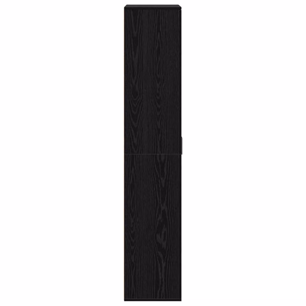 Berkfield Home Black Oak Highboard, W: 80 cm, D: 35 cm, H: 180 cm – 4