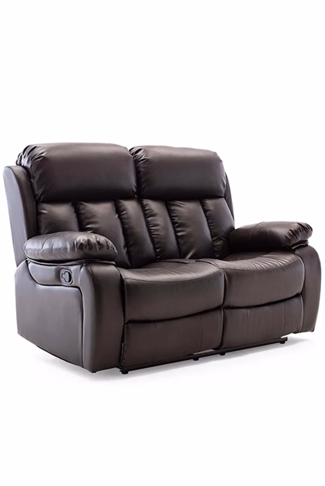 More4Homes Chester Manual Recliner Bonded Leather 1+2 Seater Sofa Set in Brown – 2