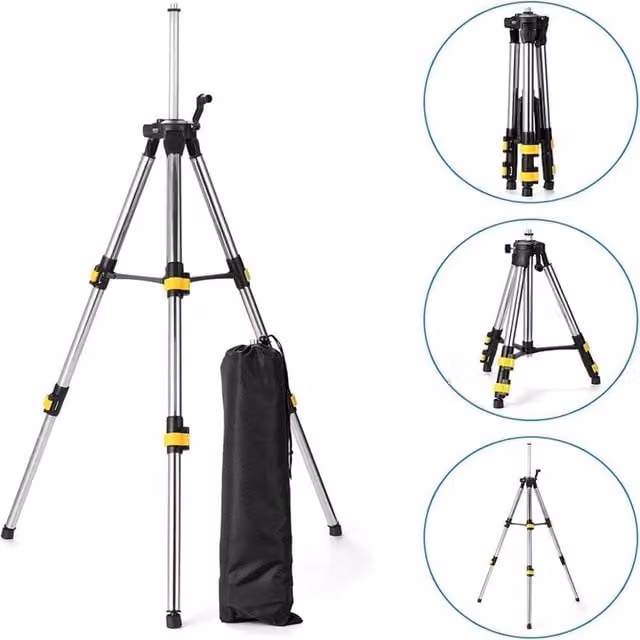 Nordara Universal Laser Level Tripod Adjustable Height Stand in Black, Height: 100 cm – 1