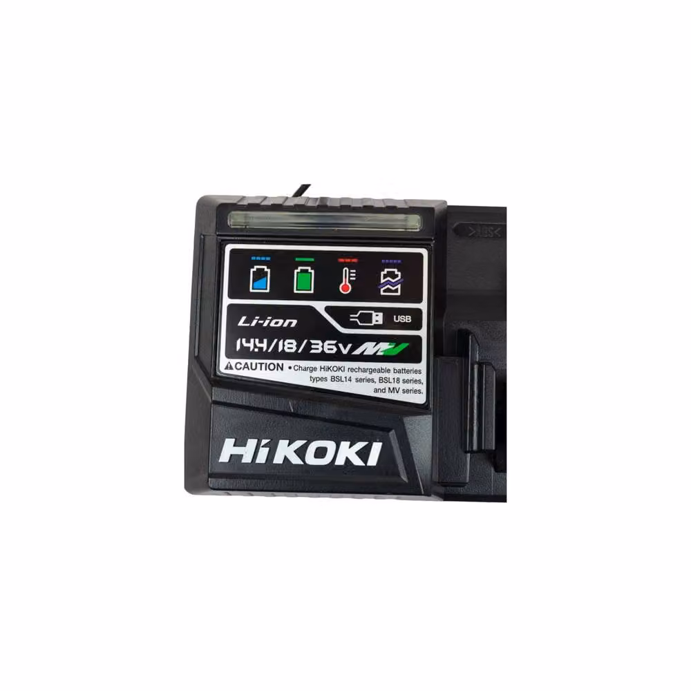 HiKOKI Multi Volt UC18YSL3JJZ MV 18V Cordless Tool Start Pack with 4.0Ah and 8.0Ah Batteries in Black – 2