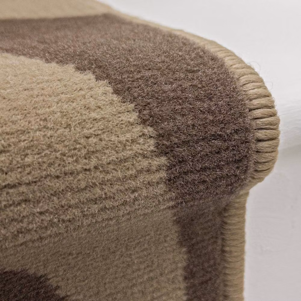 runrug Pop Stair Runner Carpet in Brown, W: 60 cm x L: 510 cm – 3