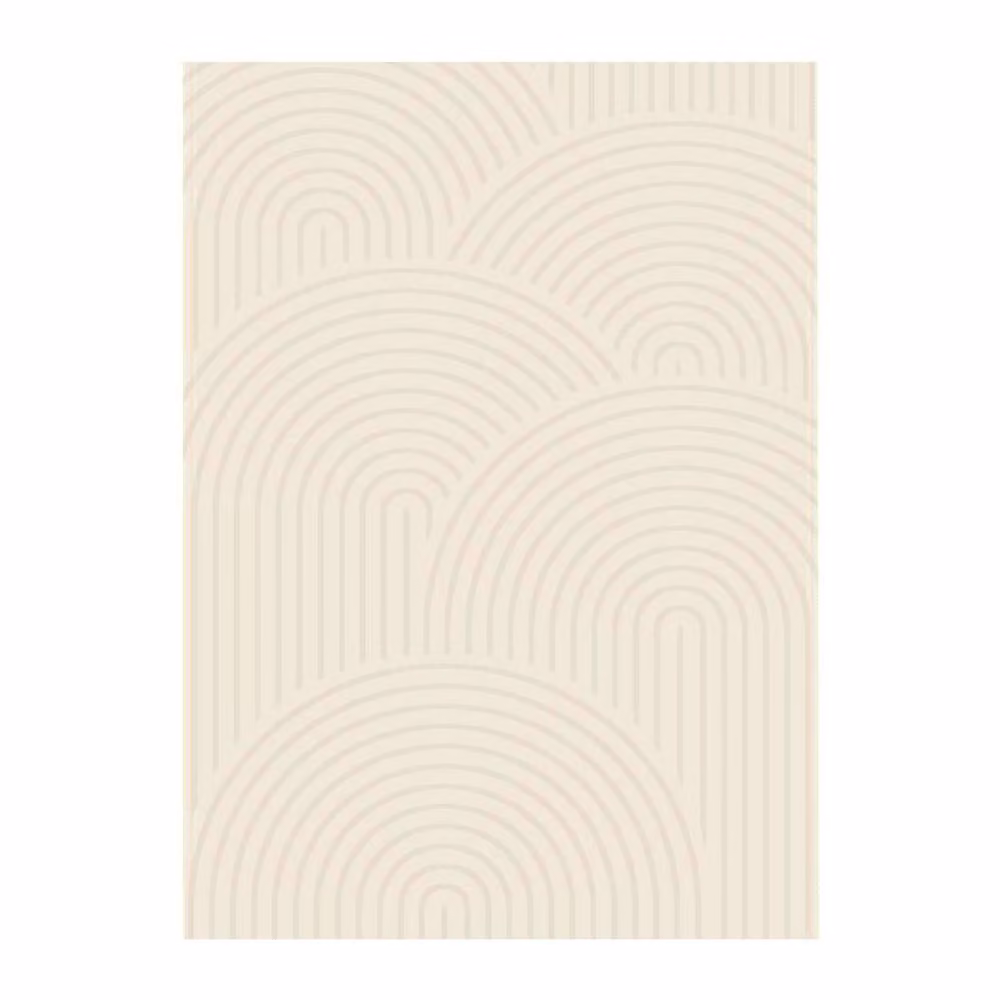 sweeek Beige Indoor Rug with Cream Abstract Arch Pattern, W/D: 120 x 160 cm – 2
