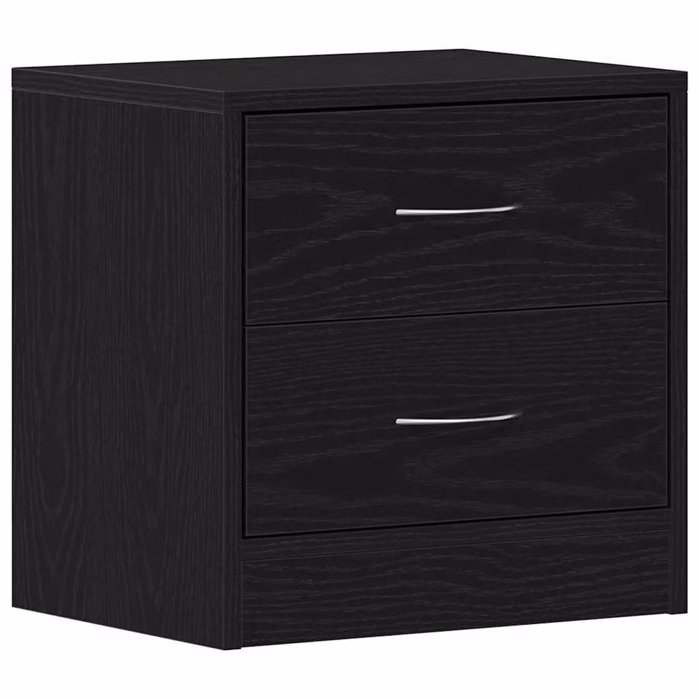Berkfield Home Stylish Black Oak Bedside Cabinet, W/D/H: 40 x 30 x 40 cm – 2