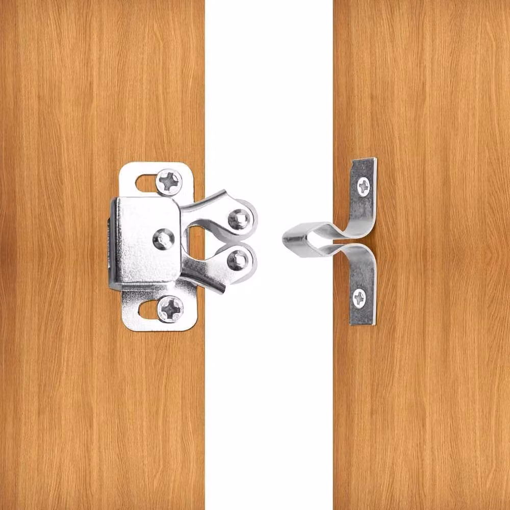 SPETLEK 6 Pack Silver Nickel Plated Roller Catch Cupboard Cabinet Door Latch – 4