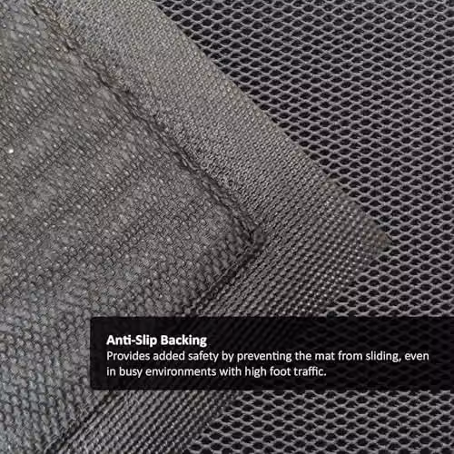 Nicoman Black 3D Mesh Anti-Slip Doormat, W: 90 cm, D: 60 cm – 5