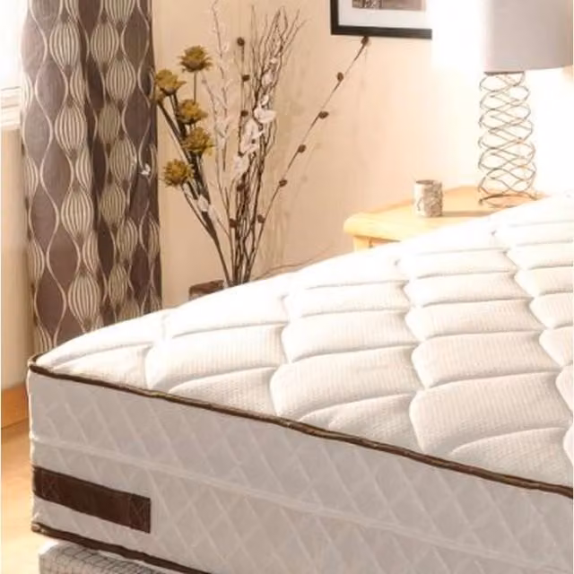 Comfy Living White Hybrid Posture Orthopedic Sprung Mattress, W/D: 180 x 200 cm