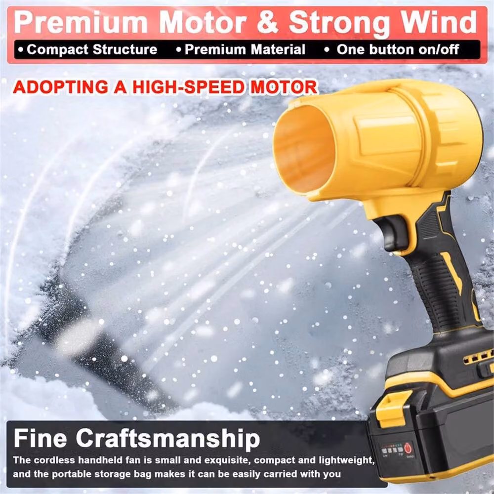 Nordara Cordless Turbo Jet Fan Air Blower in Yellow – 4