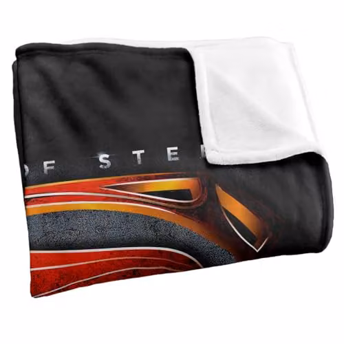 Warner Bros. Superman Man of Steel Symbolic Super Soft Fleece Throw Blanket, Multicolour, W: 91.44 cm x L: 147 cm – 2