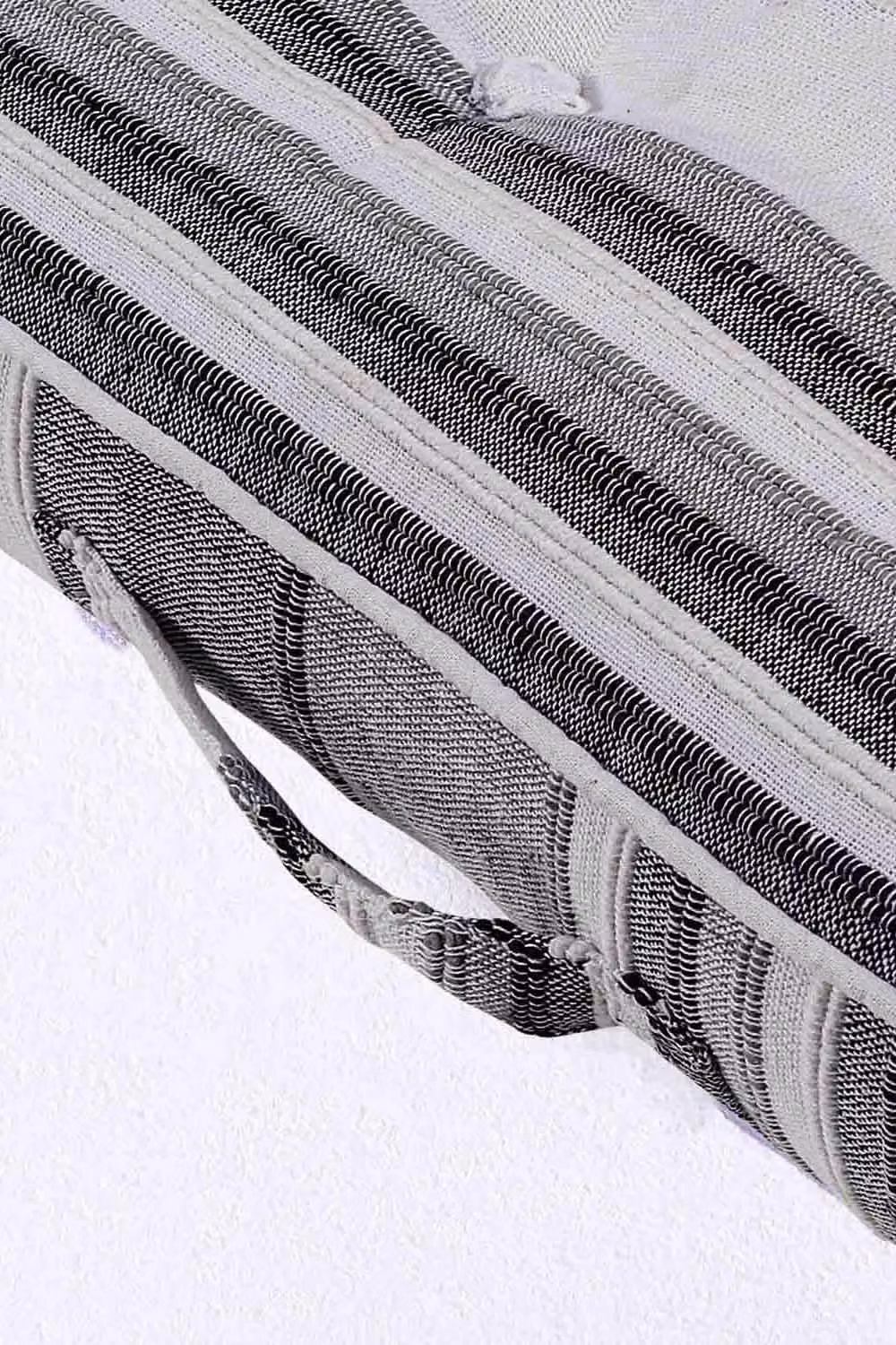 Homescapes Morocco Striped Cotton Floor Cushion, Grey, W/D/H: 40 x 40 x 8 cm – 2