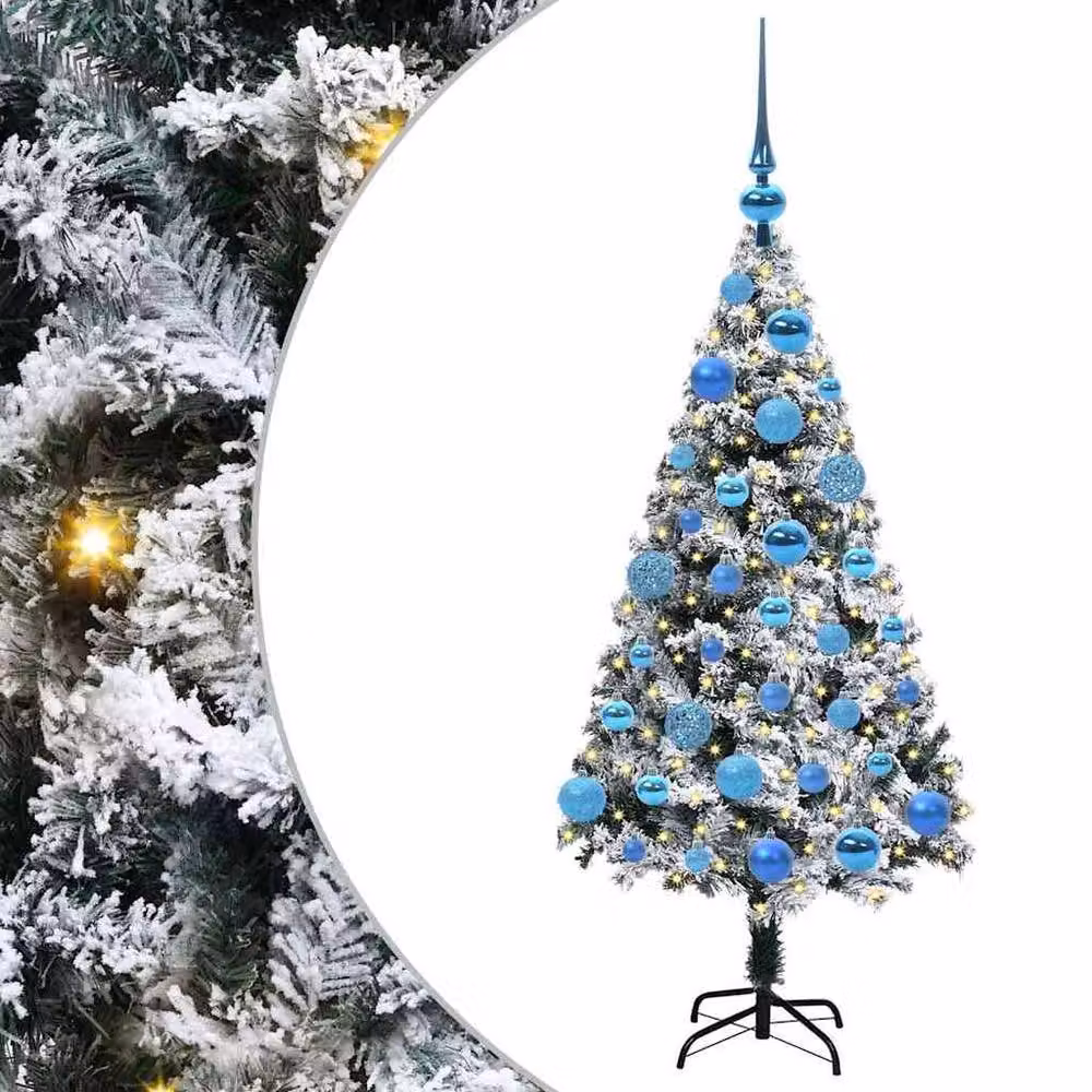 Berkfield Home Artificial Green Christmas Tree with 150 LEDs and Stand, Height: 120 cm – 2