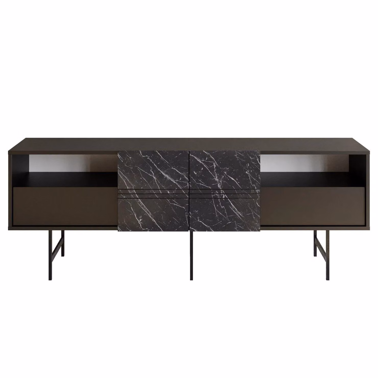 Decorotika Derin Modern Black Sideboard Cabinet – 4