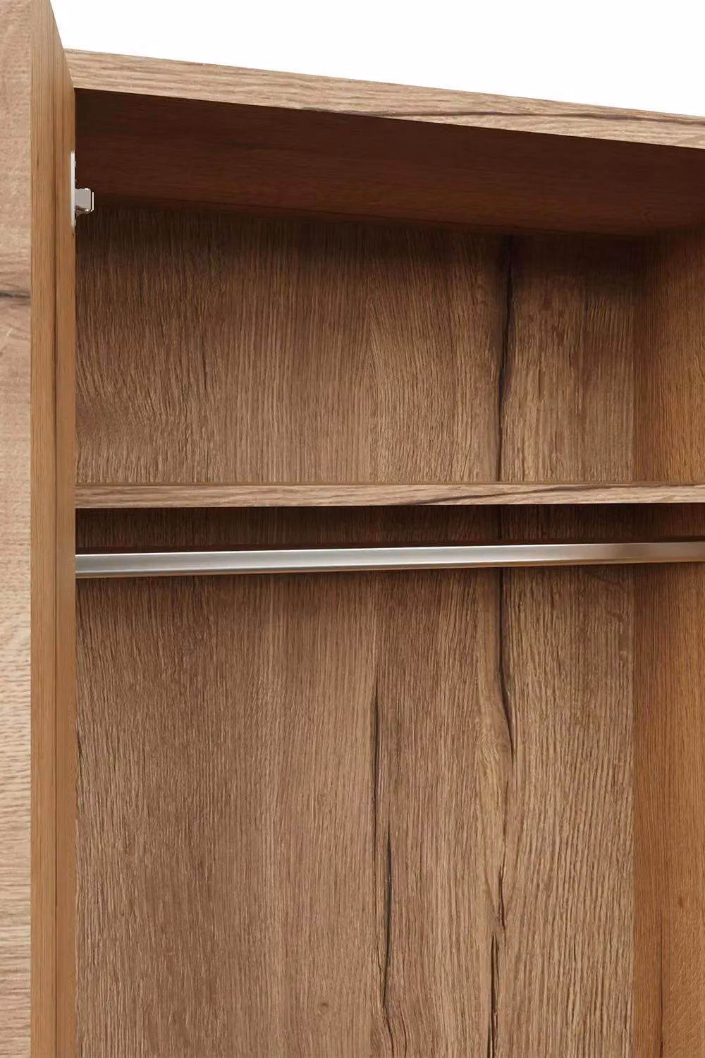 FWStyle Fisso 2 Door Double Wardrobe in Cracked Oak Brown – 3