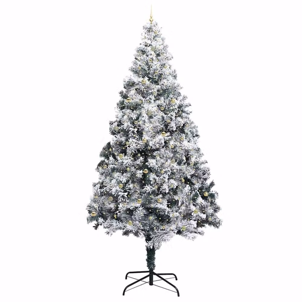 Berkfield Home Artificial Pre-lit Christmas Tree with Ball Set, Green, Height: 400 cm – 3