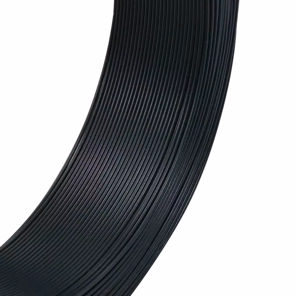 Berkfield Home Green Plastic Coated Steel Fence Binding Wire, 250 m, 2.3/3.8 mm – 2