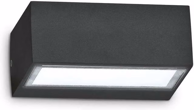 Netlighting Modern Black Outdoor Twin Up Down Wall Light with Glass and G9 Bulb, IP44 Rated – 1
