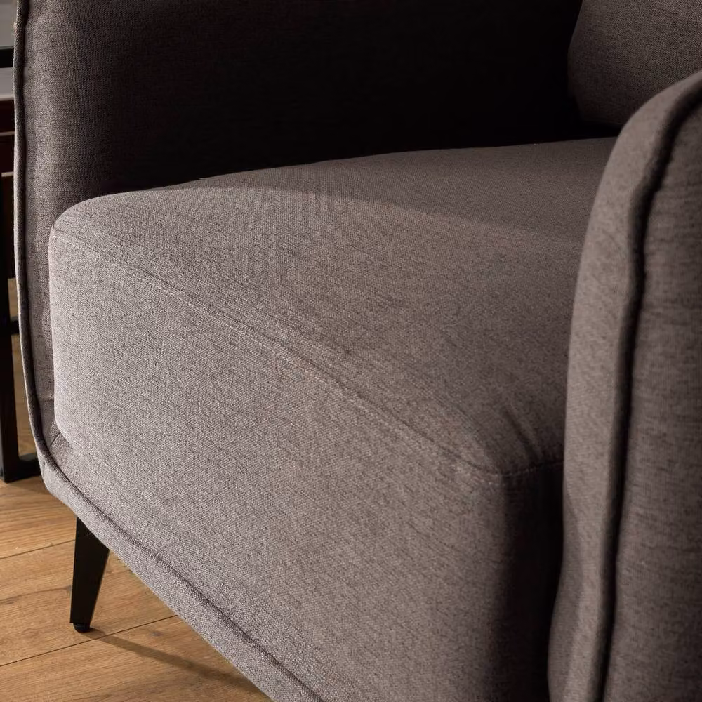 Bravich LTD Brixton 1 Seater Scandinavian Fabric Sofa in Brown – 7
