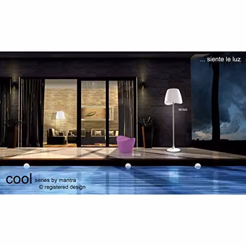 Netlighting Mantra Cool White Table Lamp with E27 Dimmable Bulbs – 4