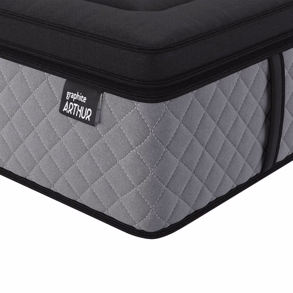 Arthur Sleep Arthur 3000 Pocket Hybrid Mattress in Charcoal, W/D/H: 90 x 200 cm – 2