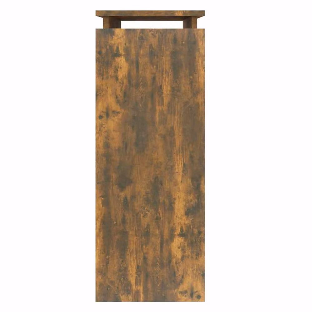 Berkfield Home Smoked Oak Console Table in Brown, W/D/H: 80 x 30 x 80 cm – 3