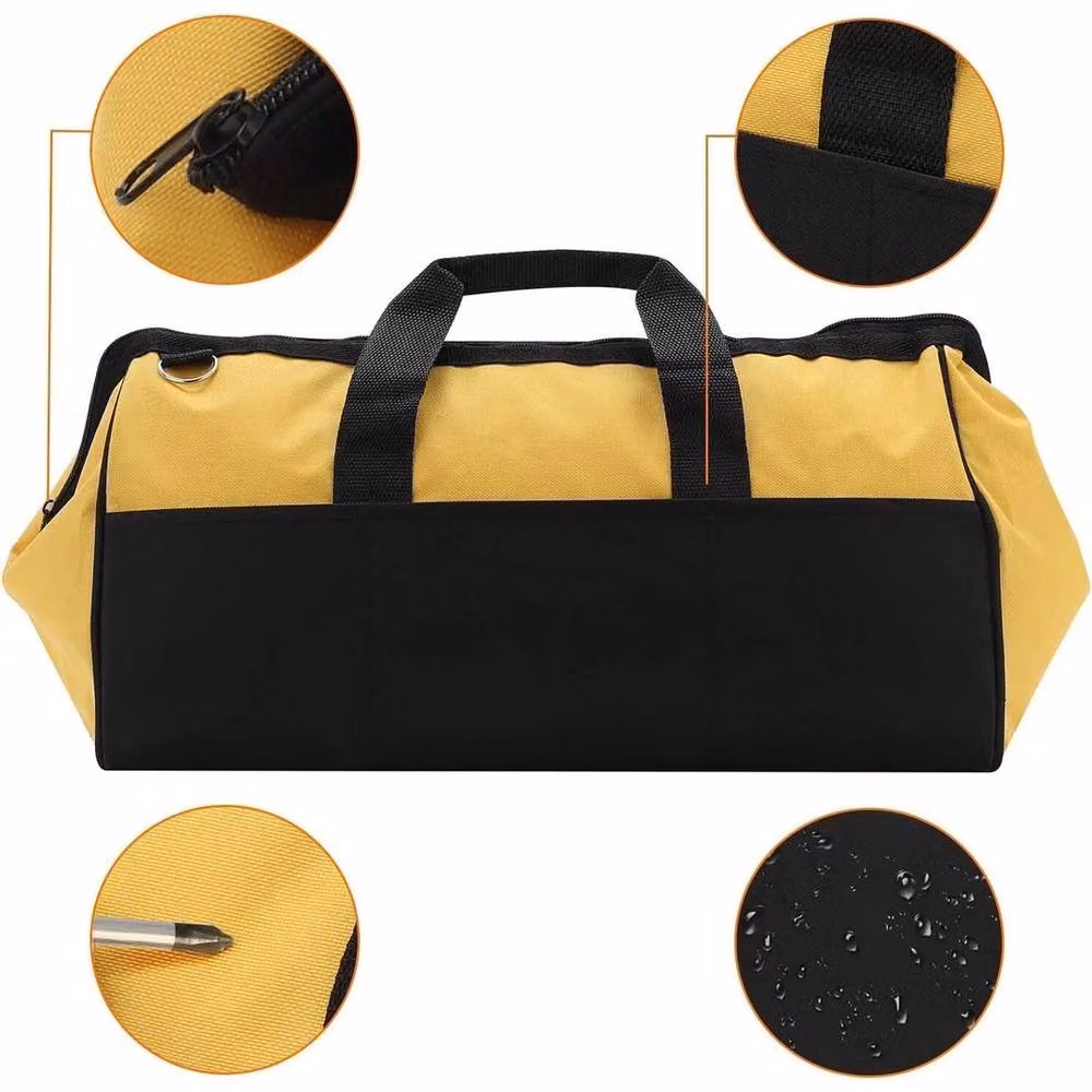 Havendro Multi-Use Textile Tool Bag with Strap, Black, W: 40.64 cm, D: 40.64 cm, H: 21.0 cm – 4