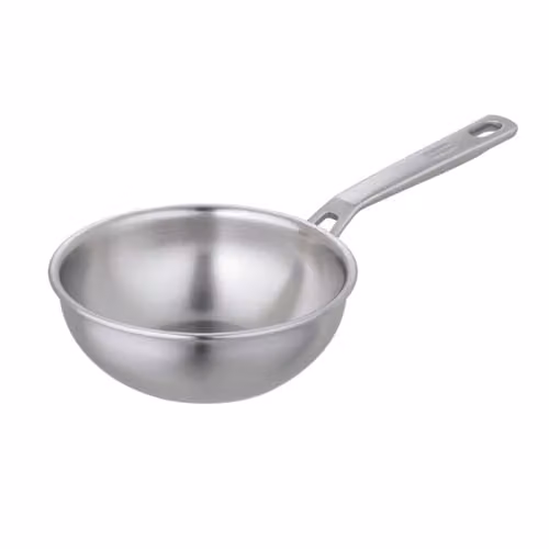 Kuhn Rikon Culinary Fiveply Chef's Saute Pan, 20cm, Silver, Stainless Steel and Aluminium