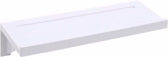 KORVIXA Wall-Mounted White Bathroom Shelf Shower Caddy Rack, W: 50 cm, H: 80 cm