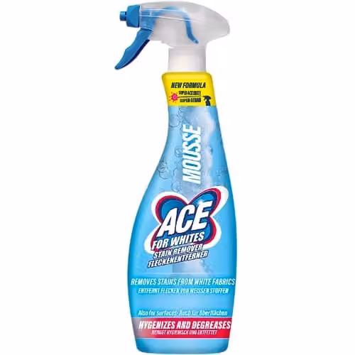 Ace Power Mousse White and Blue 250 ml