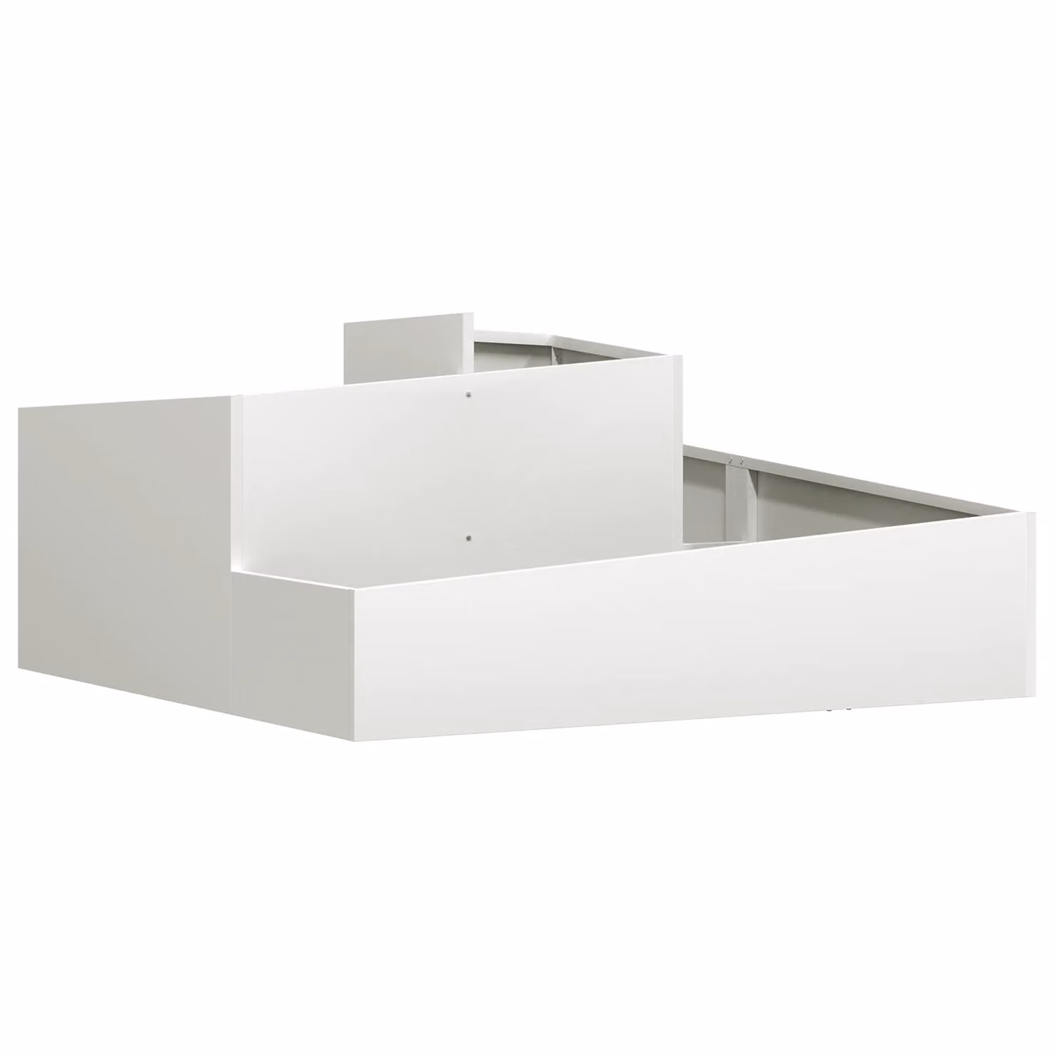 Berkfield Home White and Grey Plastic Decorative Planter Tub for Indoor Plants – 2