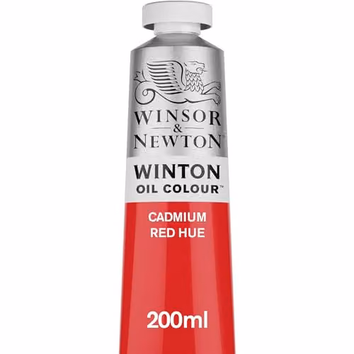 Winsor & Newton Winton Oil Colour Paint, Cadmium Red Hue, 200ml – 2
