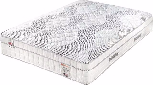 Somnior Hybrid Pocket Spring and Memory Foam Mattress, White, H 28 cm, W 90 cm, D 200 cm