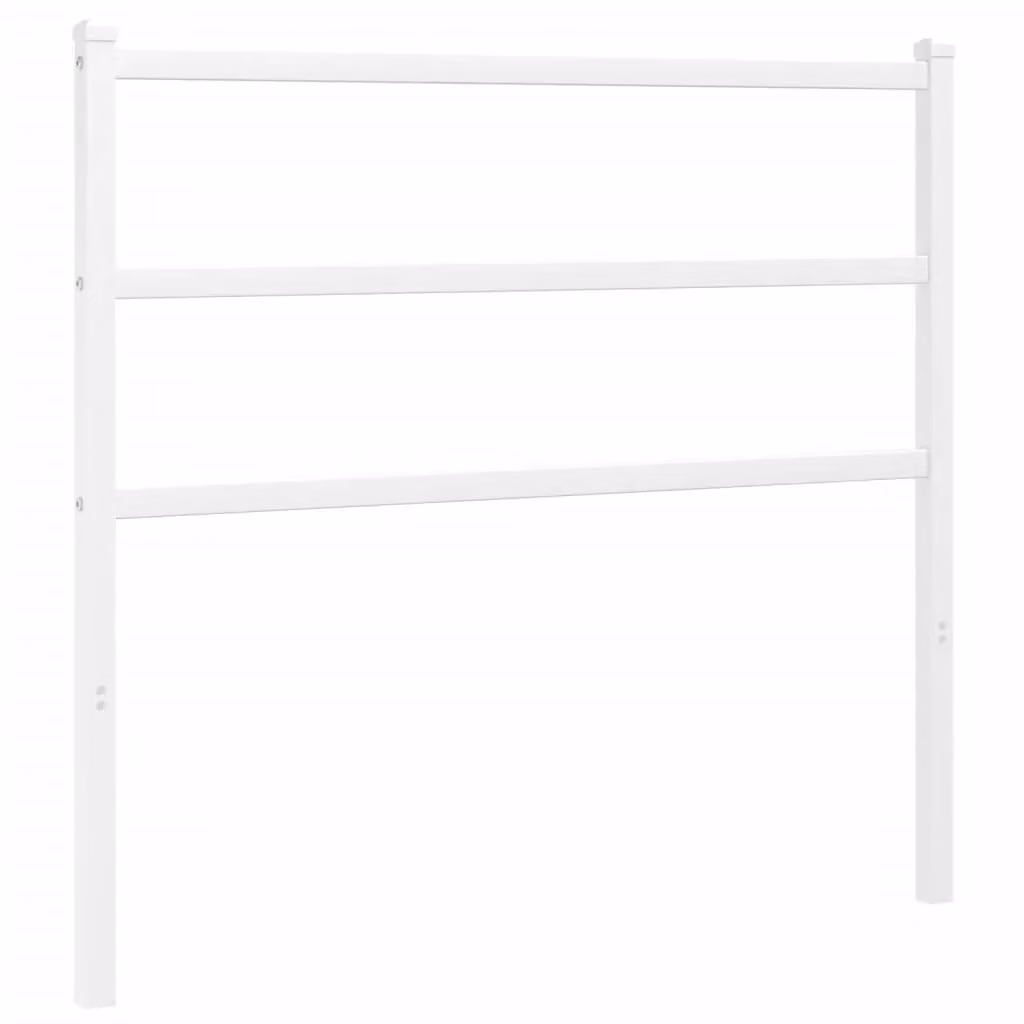 Berkfield Home Classic Metal Headboard in White, Width: 100 cm – 2