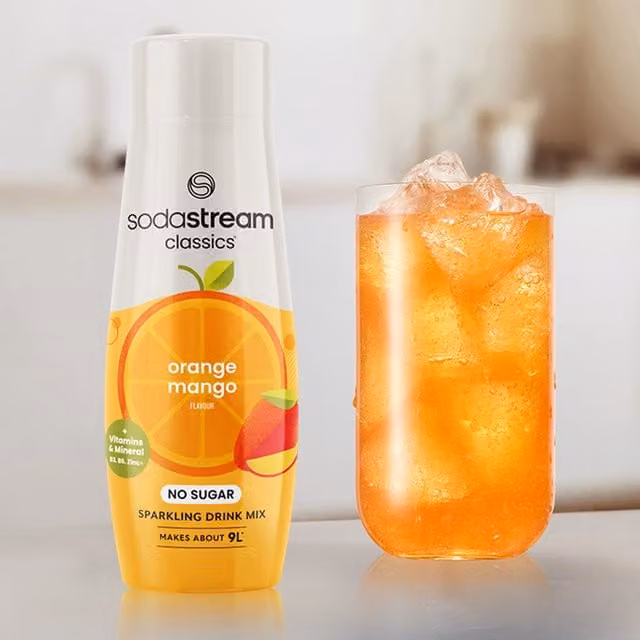 Sodastream Classics Orange Mango Sparkling Drink Mix with Vitamins