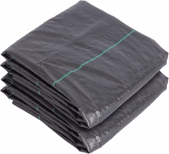 Harbour Housewares Black 110gsm Weed Control Membrane, 2 Rolls