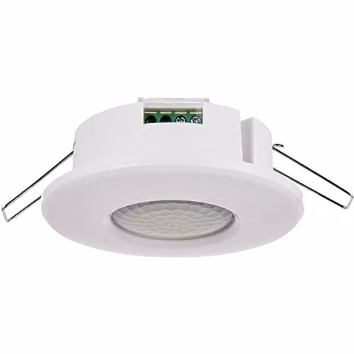 Loops White Plastic Recessed Motion Sensor