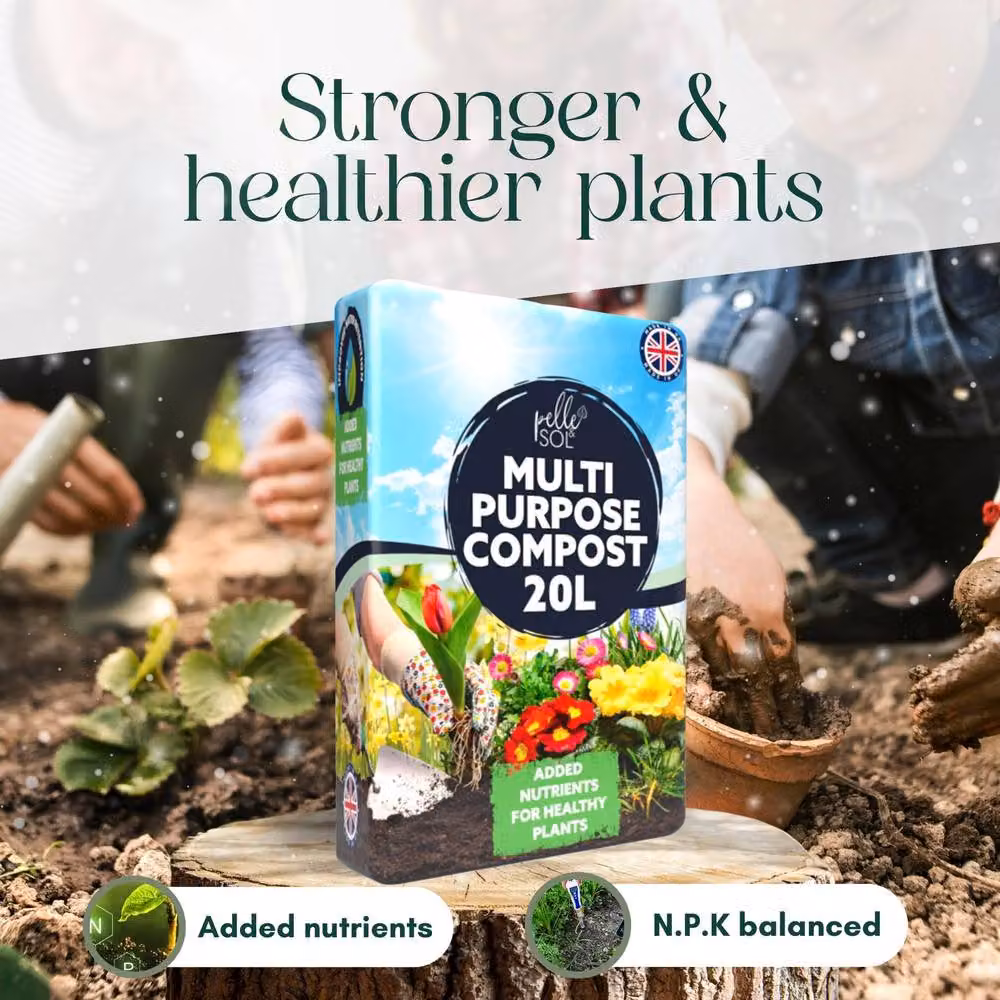 Pelle & Sol Multi Purpose Compost for Indoor and Outdoor Plants, 20L – 11