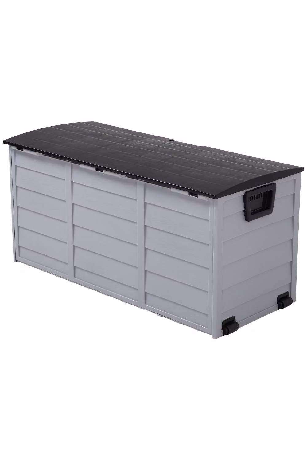 Living and Home 290L Plastic Large Outdoor Garden Storage Box with Wheels in Black – 3
