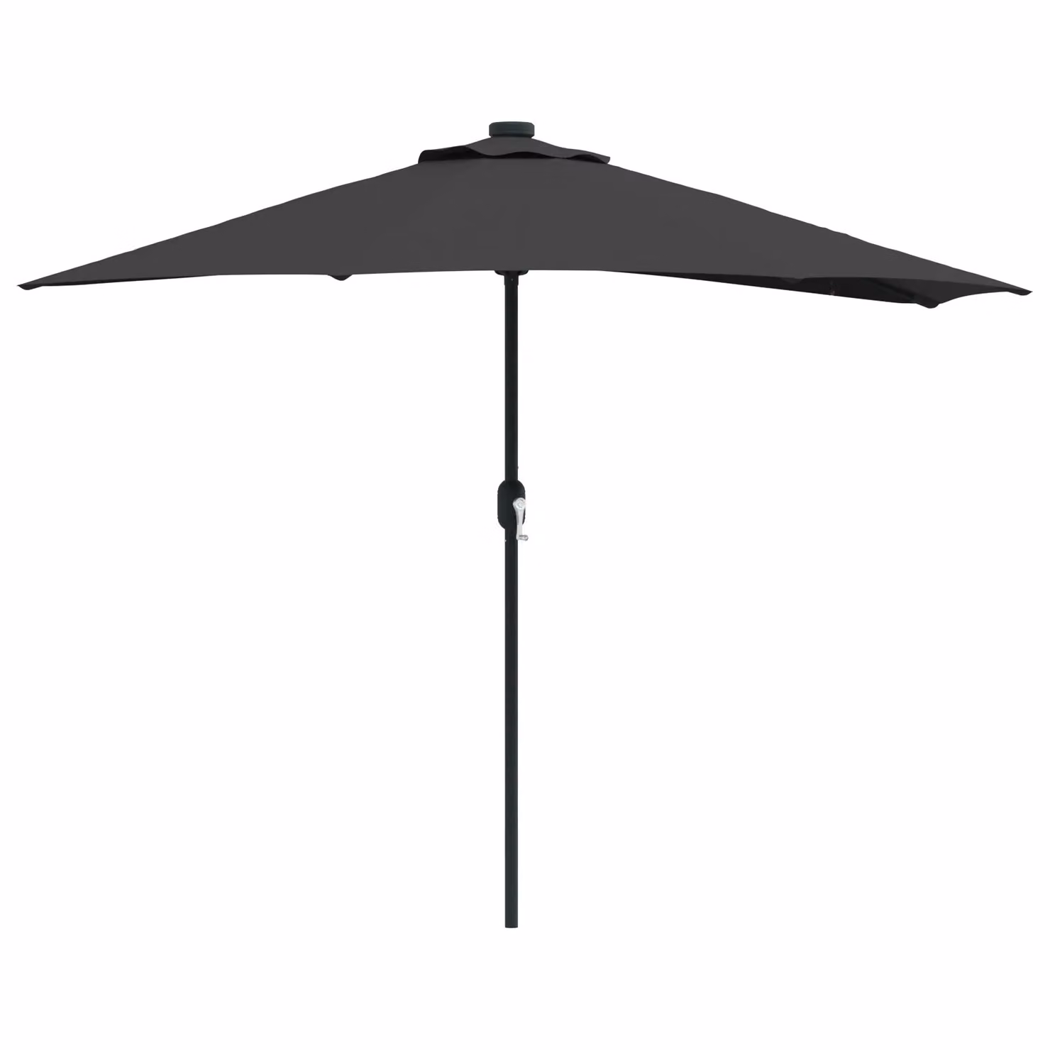 Berkfield Home Black Garden Parasol with Aluminium Frame and Polyester Fabric, 280 cm Diameter – 2