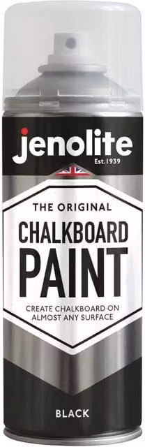 Jenolite Matt Multi-Surface Chalkboard Paint - Black, 0.4 l