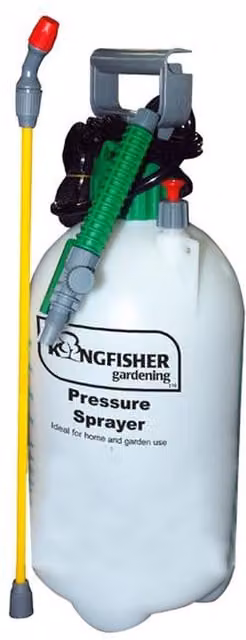 Samuel Alexander 8 Litre Manual Garden Pressure Sprayer with Shoulder Strap and Lance, White – 1
